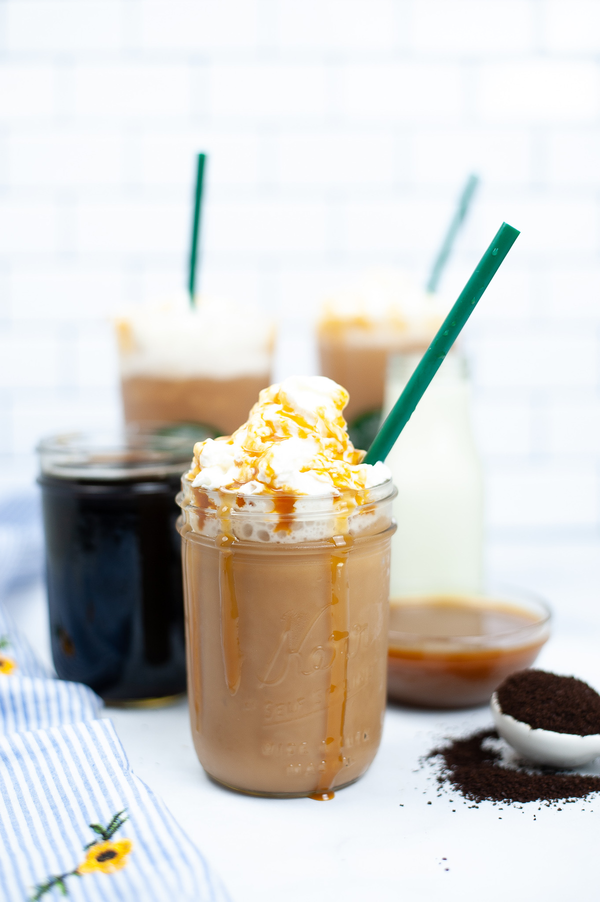 Frappuccino made at home with vitamix